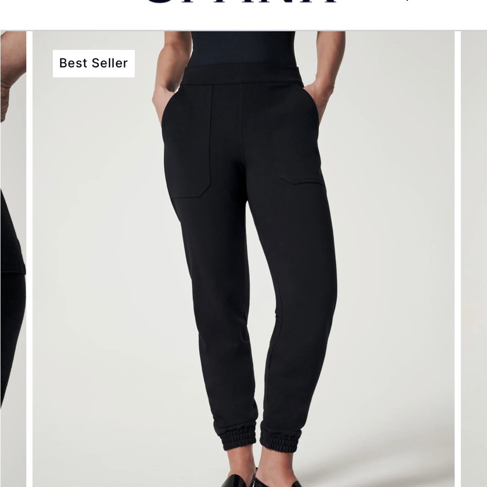 Spanx The Perfect Pant, Jogger - Black, Size Small
